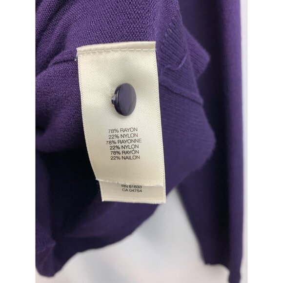 Kenneth Cole Womens Purple Button-Front Cardigan Sweater S - Picture 4 of 5